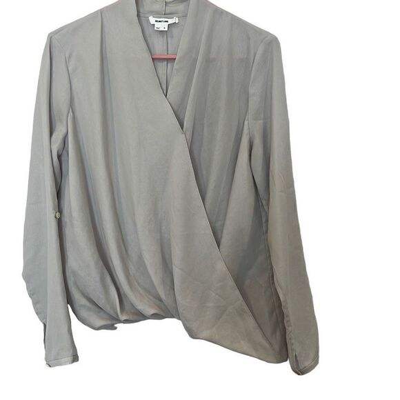 Helmut Lang Gray long sleeve blouse Sz. S - Picture 1 of 4